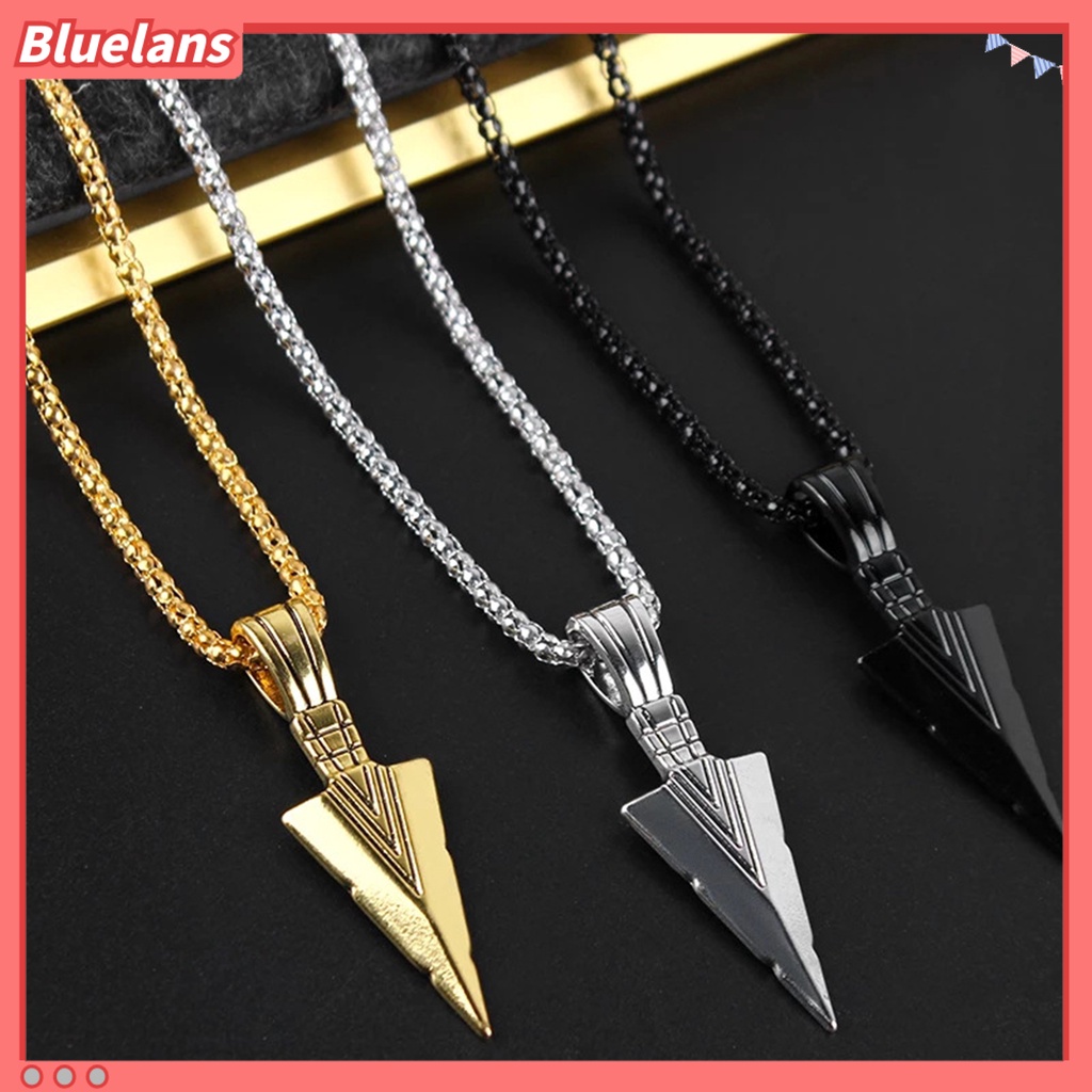 [BLS] Pria Kalung Rantai Tulang Stainless Steel Hip Hop Keren High Gloss Hadiah Fashion Perhiasan Kepala Liontin Sweater Necklace Untuk Harian