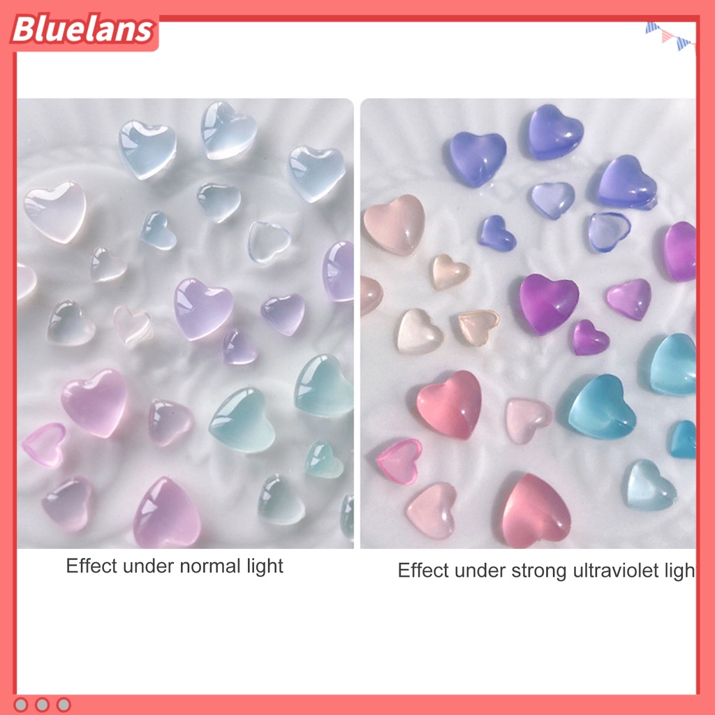 [BLM] 1kotak Hiasan Kuku Bentuk Indah Warna Hidup Resin All-Match 3D DIY Dekorasi Nail Art Manicure Tools Untuk Wanita