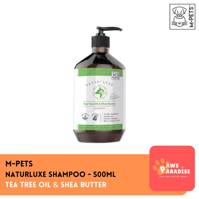 M-PETS Naturluxe Shampoo Tea Tree Oil 500ML / Sampo Anjing Kucing