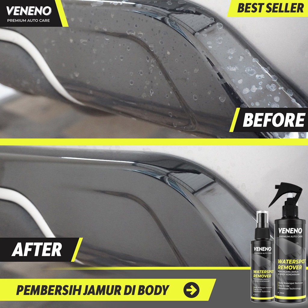 Veneno Water Spot Remover - Menghilangkan Jamur Di Body Kendaraan - by Veneno Indonesia