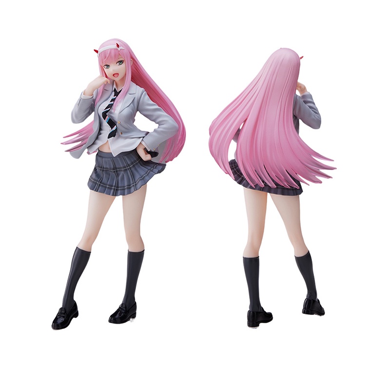 Darling in the FranXX Anime Figure02 ZERO TWO Kawaii Model Lucu Berdiri Baru 18CM PVC Statis Mainan Dekorasi Boneka