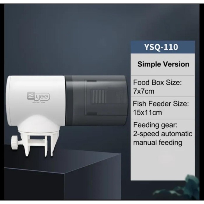 Yee Automatic Fish Feeder Dispenser Makanan Ikan Aquarium Timer Digital Display