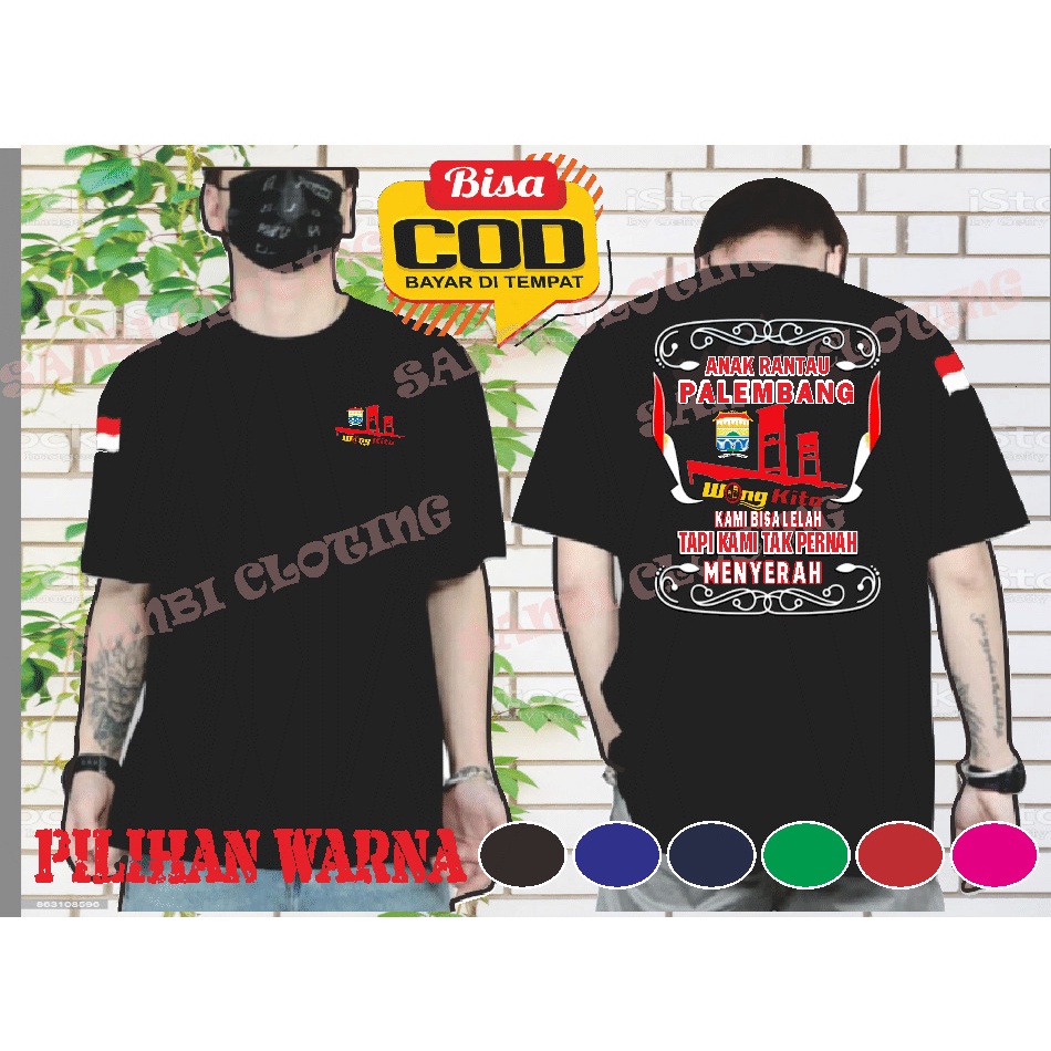 kaos anak rantau palembang sumatera selatan wong kito galo
