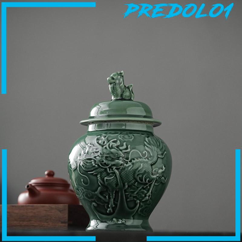 [Predolo1] Toples Jahe Porcelain Vas Keramik Porcelain Temple Jar Untuk Meja Pernikahan Rumah
