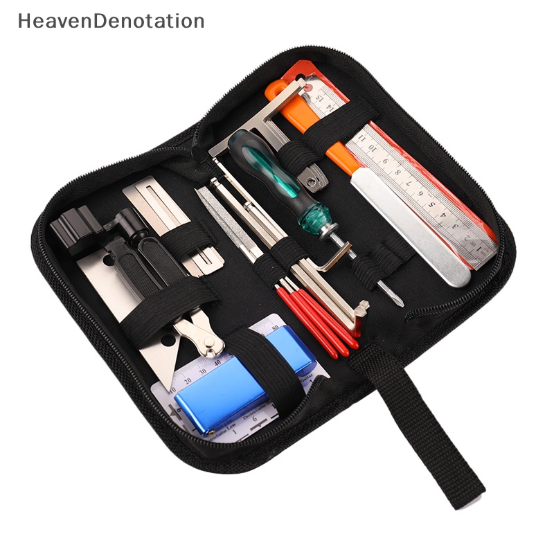 [HeavenDenotation] 1set Kit Alat Pemeliharaan Reparasi String Action Ruler Alat Ukur HDV