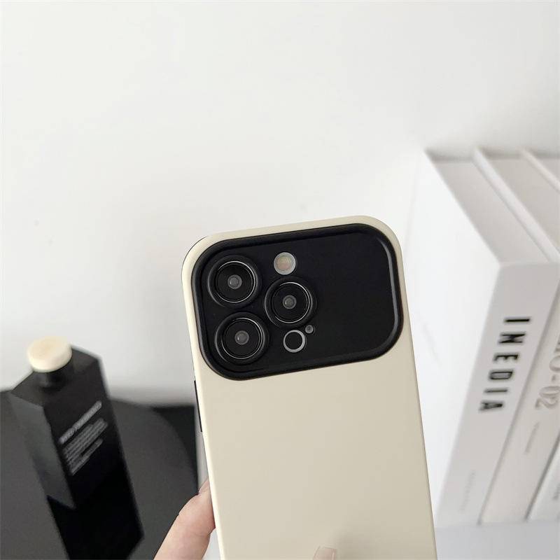 IPHONE Case Perasaan Kulit Warna Campur Untuk Iphone14 13 12 Pro Max14 Plus Silikon Lembut Dengan Cover Pelindung Lensa Kamera ForiPhone14 Plus