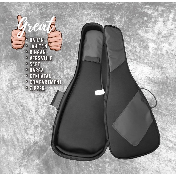 Checkered Semi Gigbag Etnik Prints Gitar elektrik