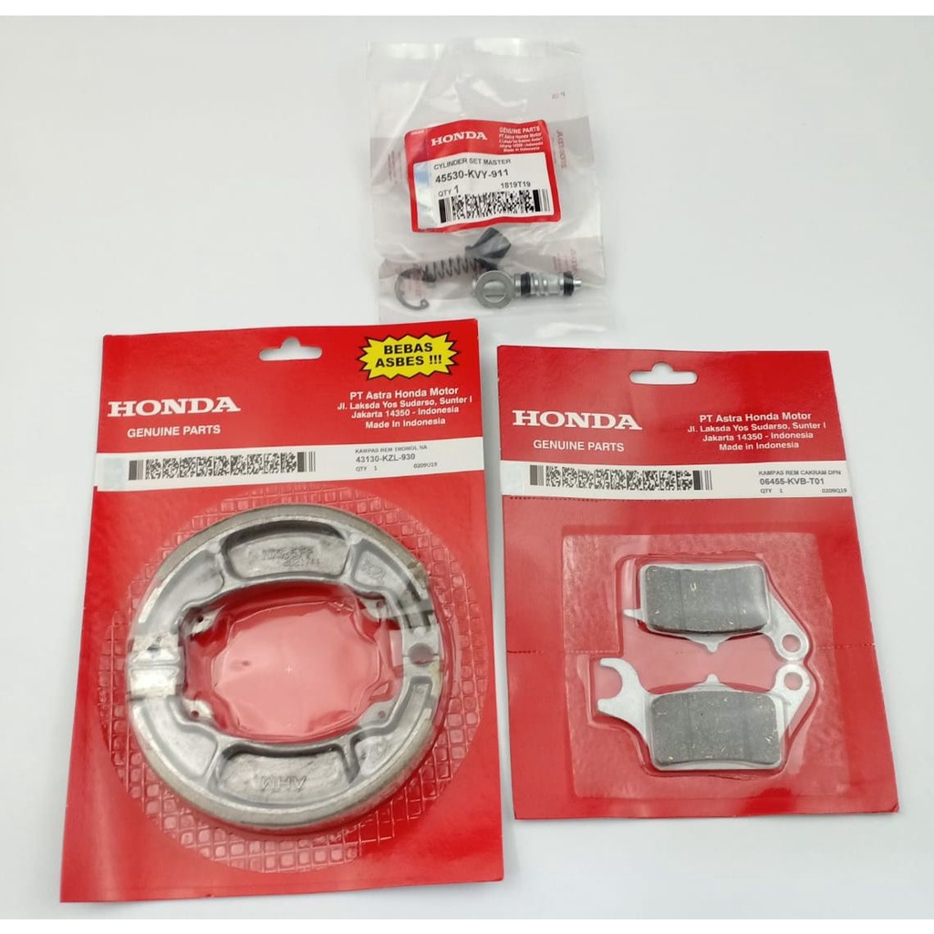 Kampas Rem Belakang Honda Beat , Dispad Kampas Rem Depan Honda Beat dan Sil MAster Beat Kampas rem b