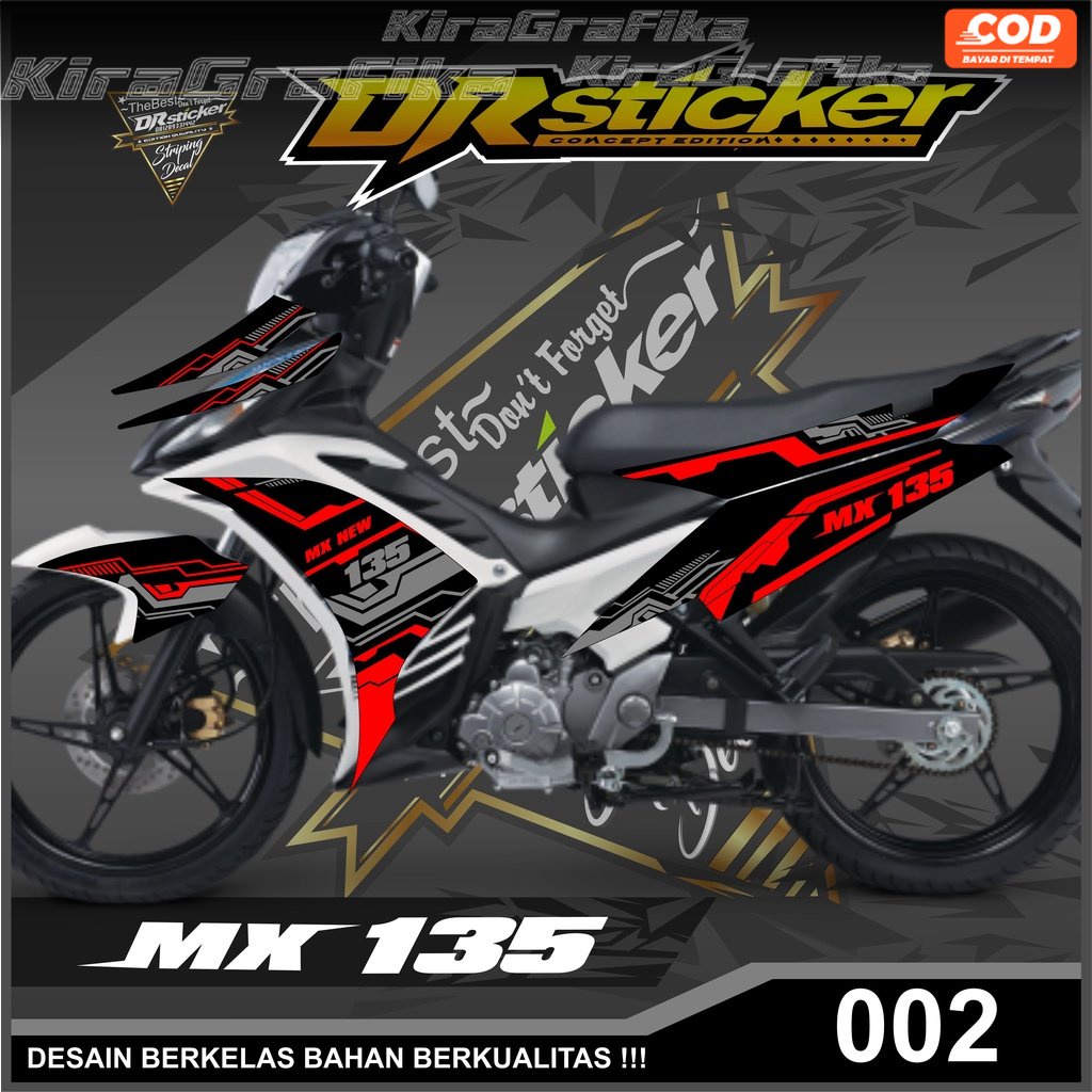 115  (Cod) Striping Yamaha Jupiter MX New 135 - Striping Variasi Jupiter MX New 135 Semi Full