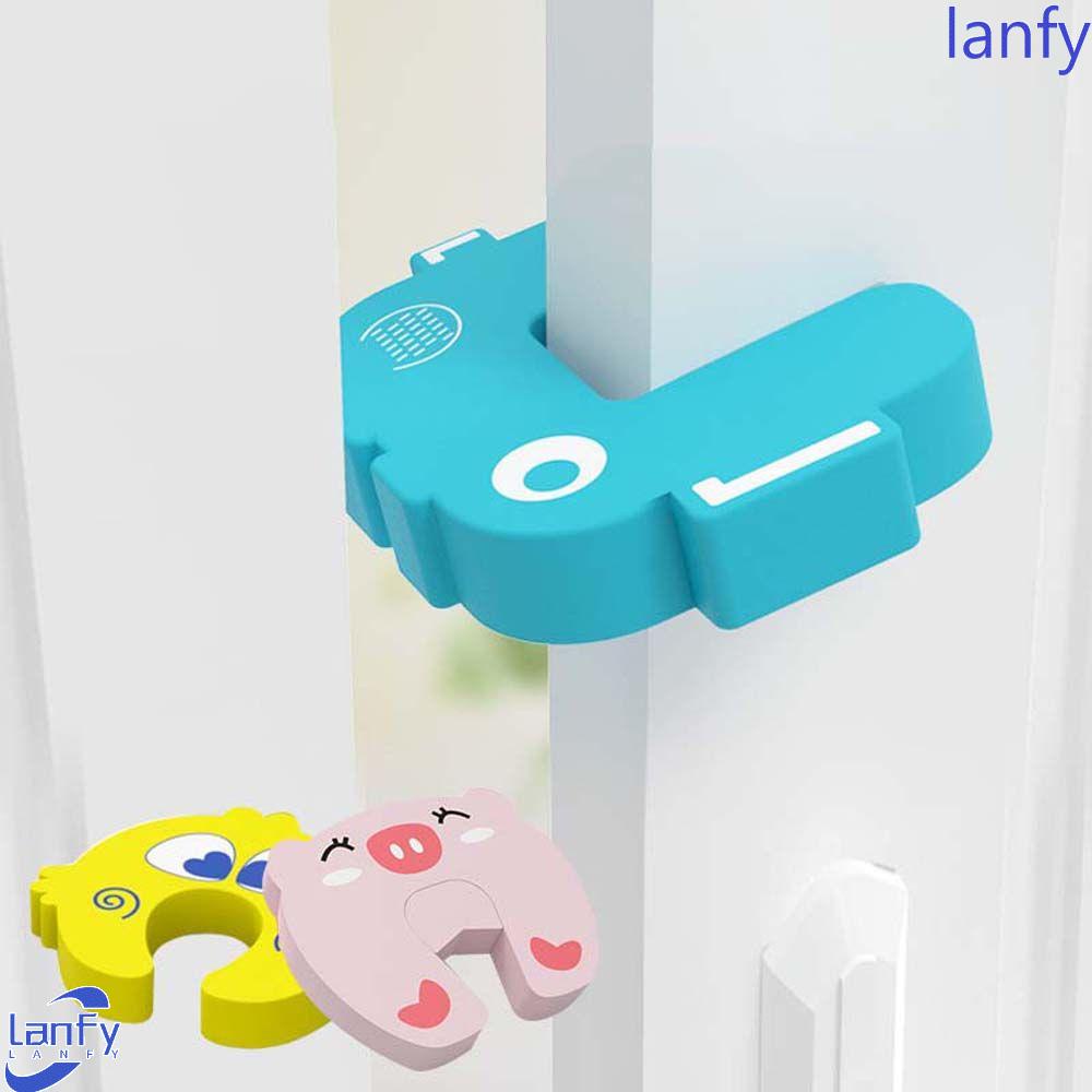 Lanfy Baby Safety Lock Animal Wardrobe Protection Pelindung Jari Bayi Kulkas Toilet Door Security Lock