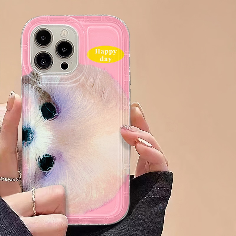 IPHONE Soft Phone Case Kompatibel Untuk Iphone14 13 11 12 Pro XS Max X Xr7 +8 Plus Casing Anjing Lucu TPU Silikon Shockproof Cover