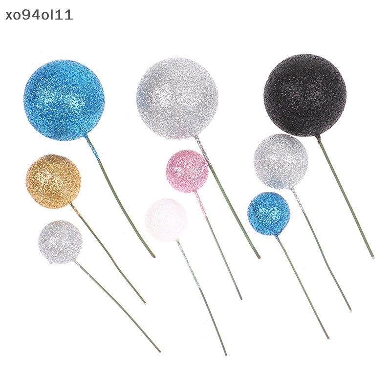 Xo 20Pcs Ukuran Campur Colorful Ball Cake Topper Hiasan Kue Pernikahan Pesta Ulang Tahun OL