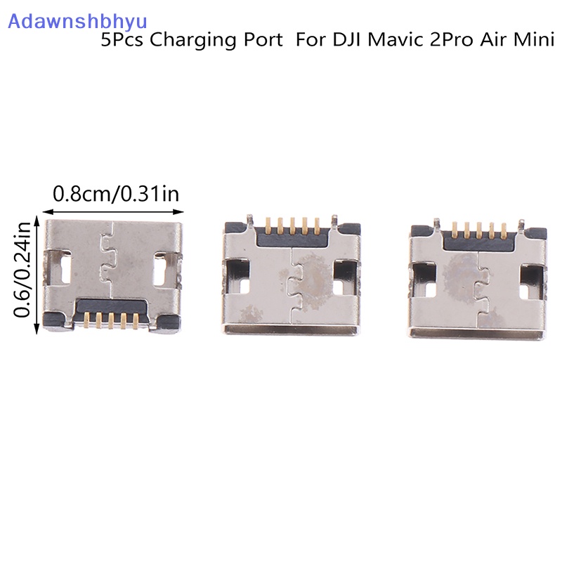 Adhyu 5Pcs Charging Port Untuk DJI Mavic 2Pro Air Mini Remote Control Tail Plug ID