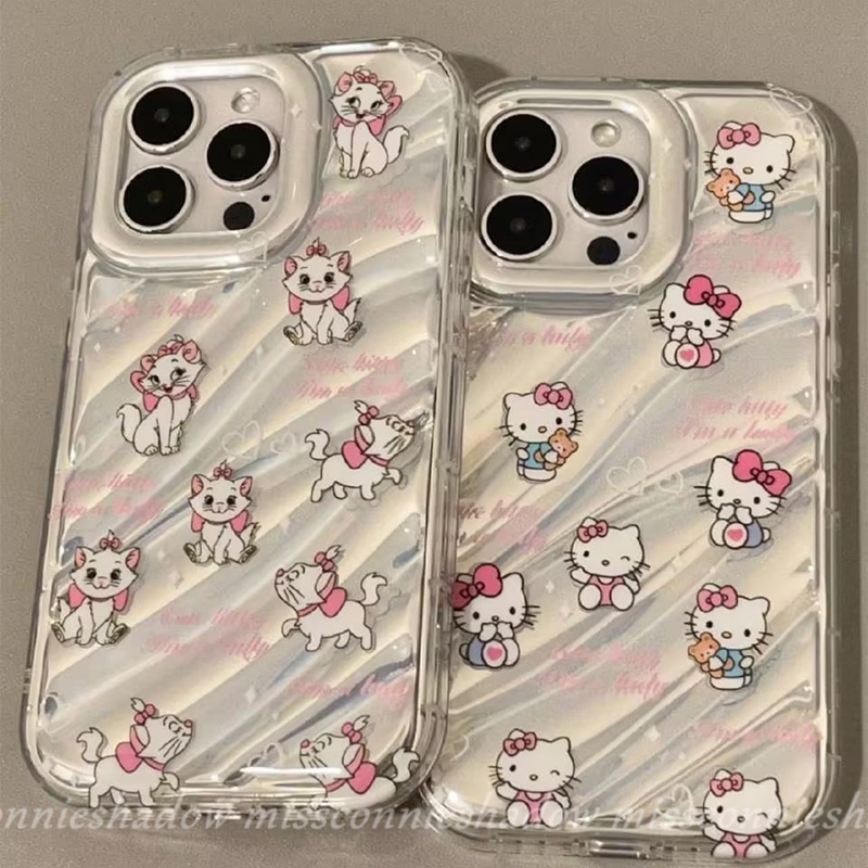 Keypad Case Numerik Vintage Kreatif Kompatibel Untuk IPhone XR 7Plus14 13 11 12 Pro MAX 8 6 6S Plus X XS MAX SE 2020kartun Lucu Hello Kitty 3D Stereo Corrugation Color Card Cover