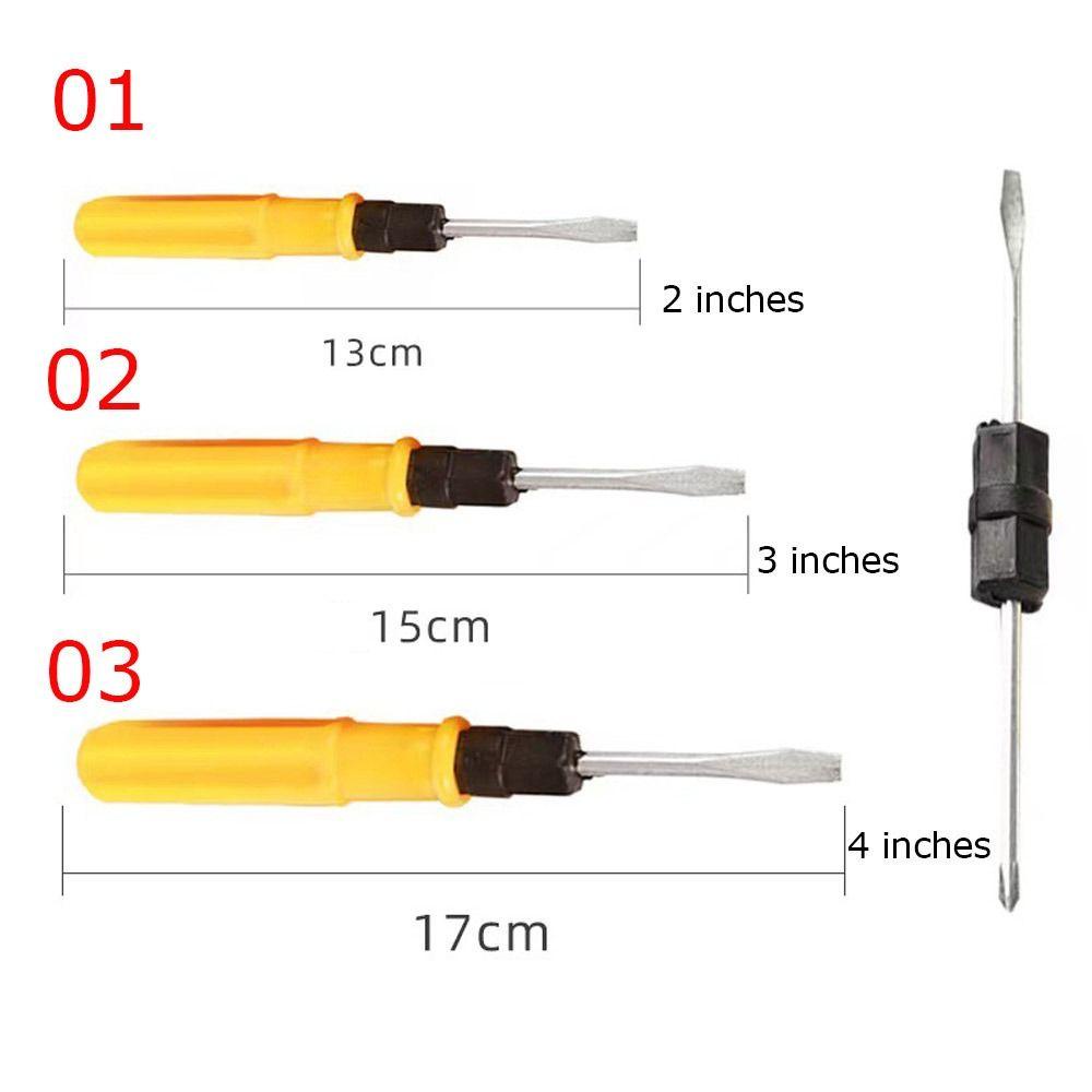 Populer Obeng Tujuan Ganda Portable Kuning Hand Tool Cross Screwdriver Untuk Pengerjaan Kayu