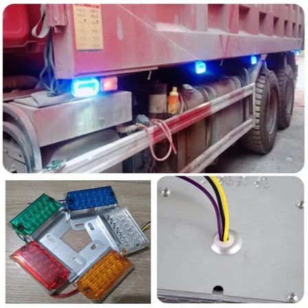 Lampu Bak Sein Sen Mobil Truck Tronton Bus Fuso LED Variasi 24V VoltKotak Sen Truk Kontener Box 24 Volt Putih Kuning Merah Biru Petak Side Lamp Warna Variasi Container Kolong Towing Pickup