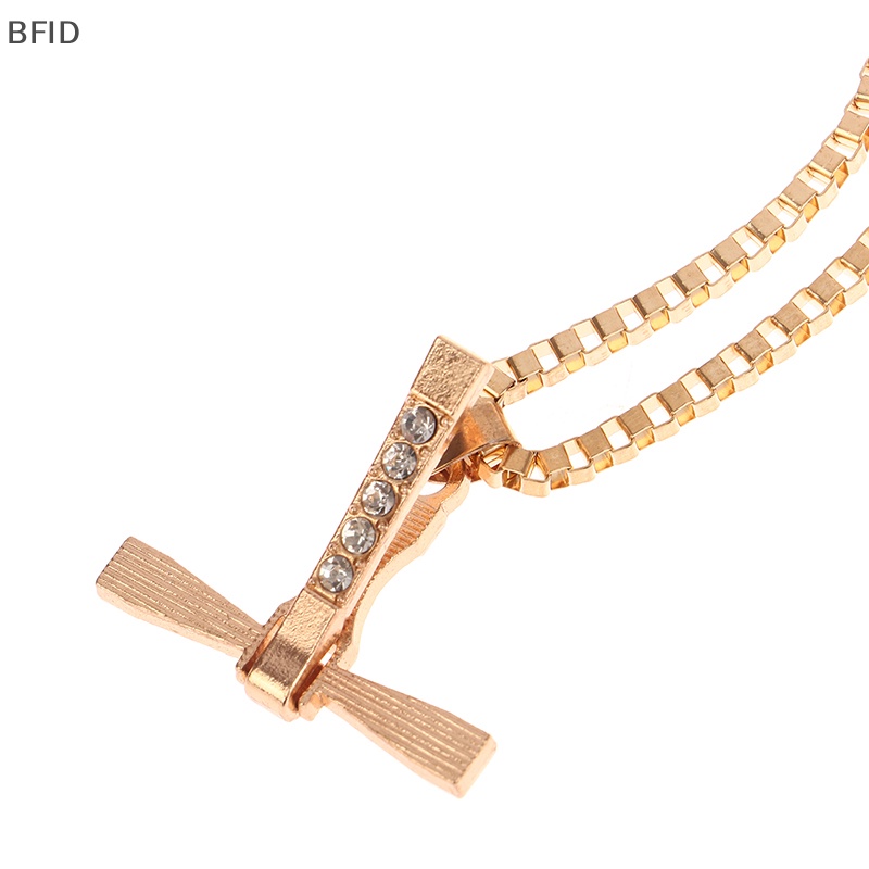 [BFID] Moive Cross Necklace Crystal Kalung Liontin Salib Yesus Untuk Pria Hadiah Perhiasan [ID]