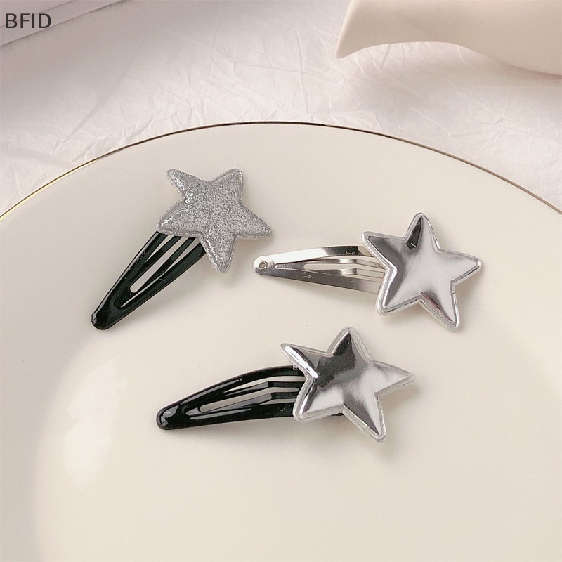 [BFID] 1pasang Harajuku Kulit Bintang Pentagram Hair Pin Manis Lucu Pesona Girly Trendy Jepit Rambut Untuk Wanita Aesthetics Aksesoris Rambut [ID]