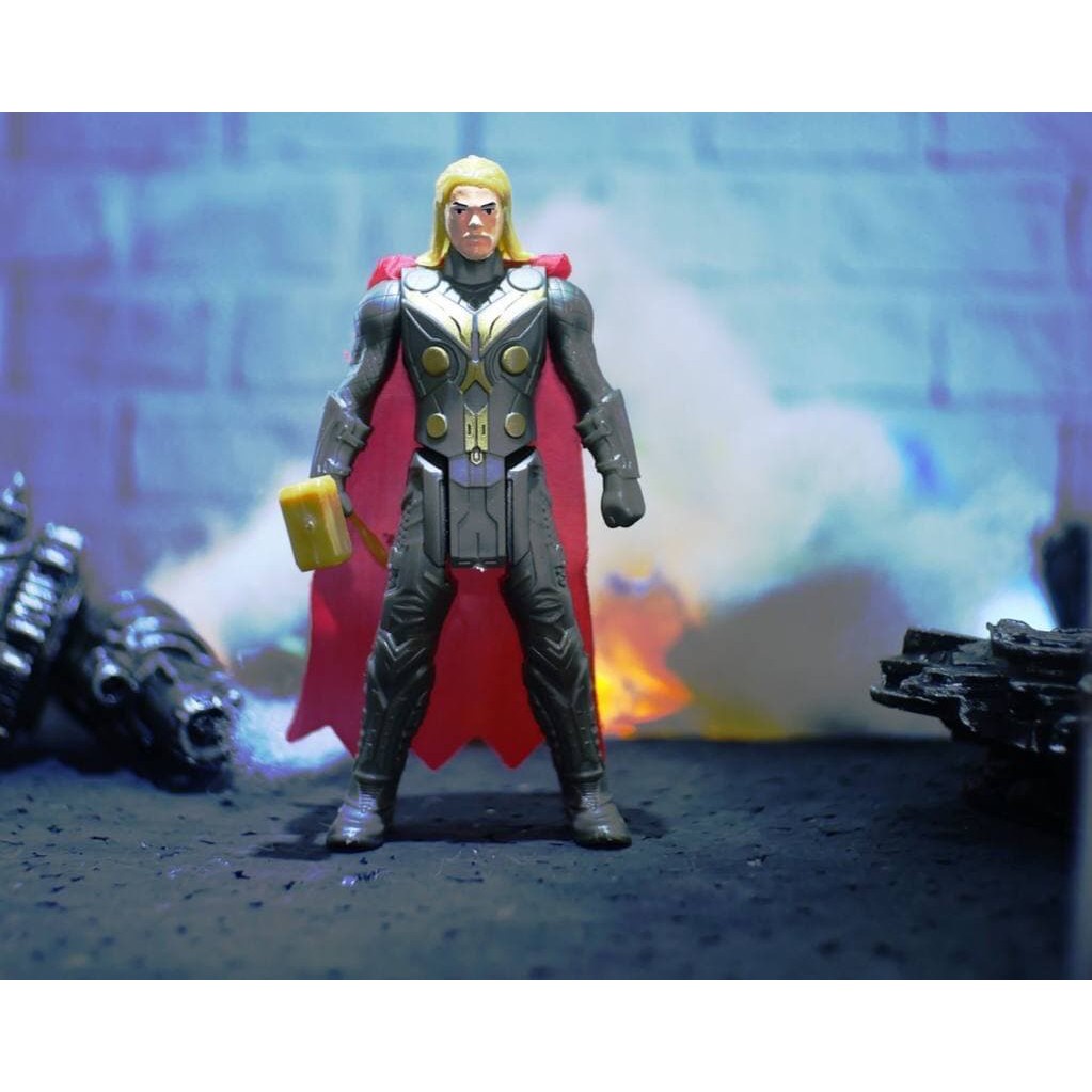 [BISA COD] MAINAN ACTION FIGURE Marvel Avengers 5 in 1 TERMURAH IRONMAN THOR CAPT AMERICA HULK ANTMAN