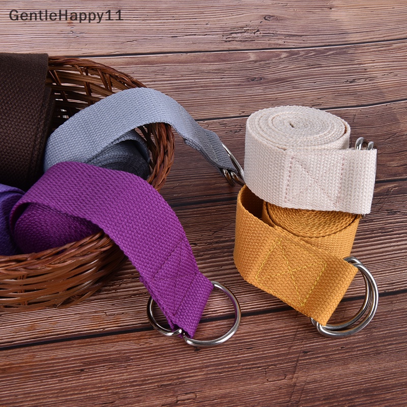 Gentlehappy 1Pc Adjustable Sport Stretch Strap D-Ring Ikat Pinggang Gym Pinggang Kaki Fitness Yoga Belt id