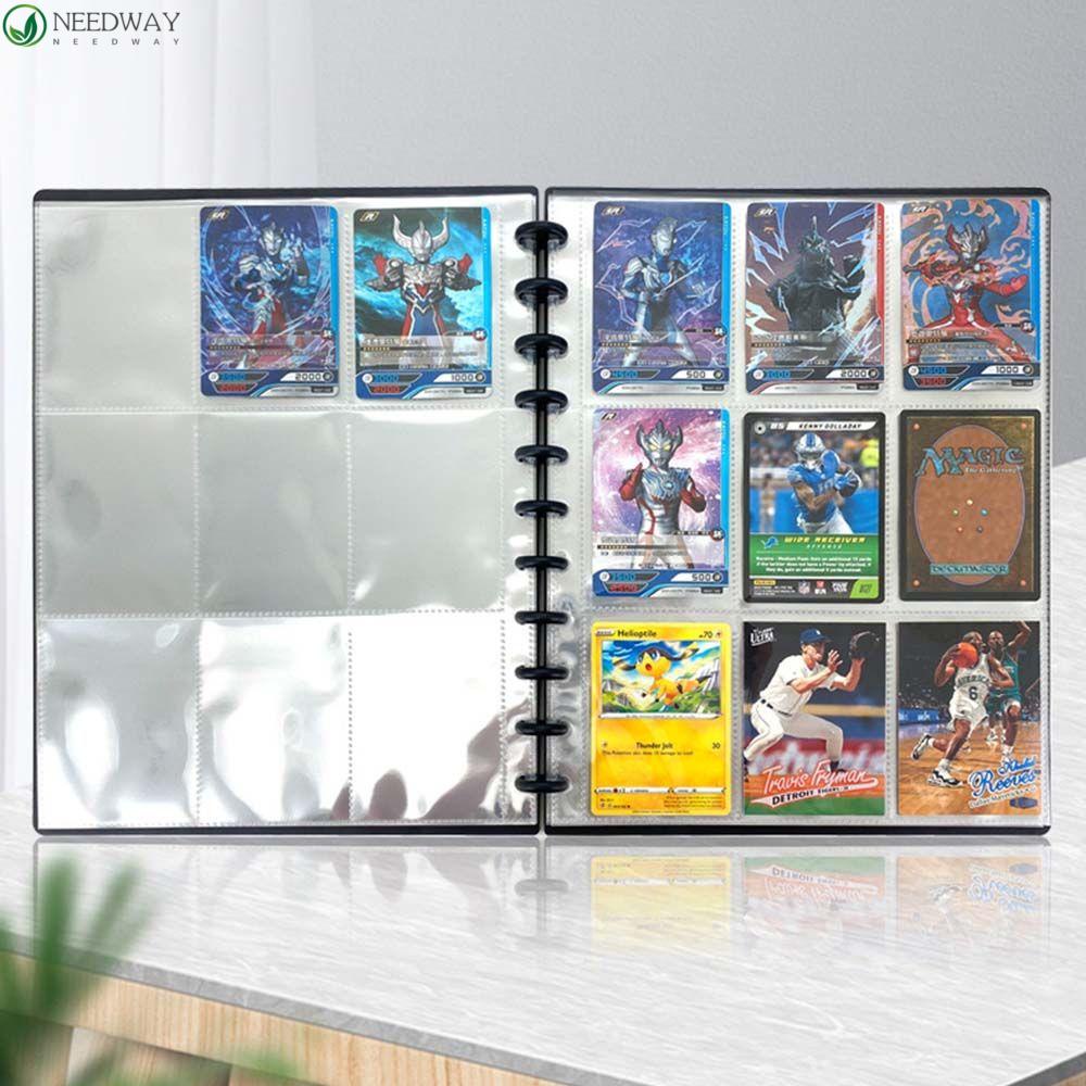 Needway Album Foto Portable Transparan Loose-leaf Kpop Card Organizer Koleksi Foto Korean Style Card Binder