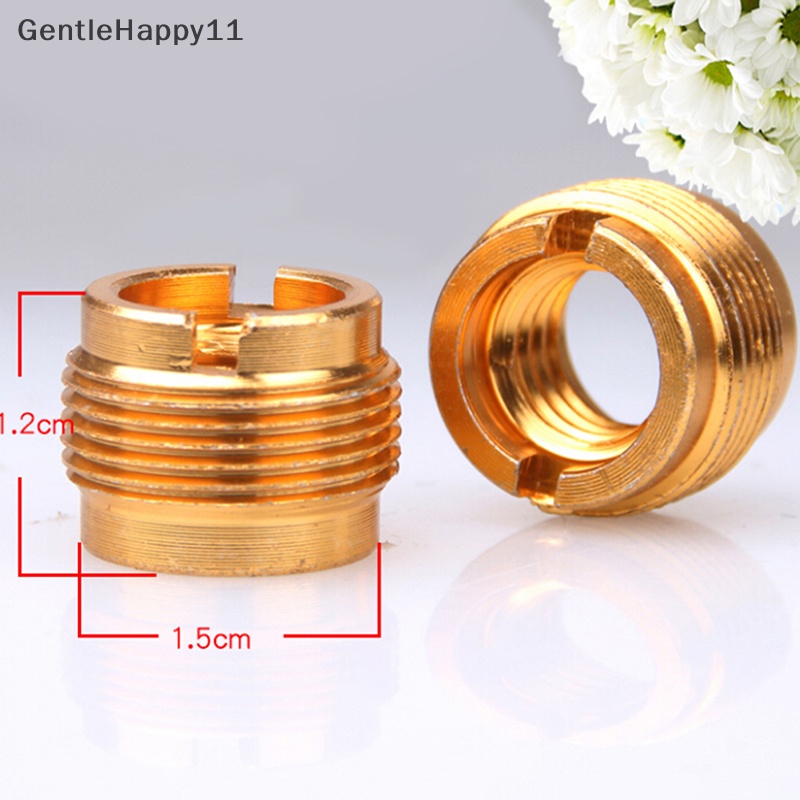 Gentlehappy 5Pcs /Set Mikrofon Mic Sekrup Klip Drat Adaptor3 /8&quot; Ke5 /8&quot; Konektor Golden id
