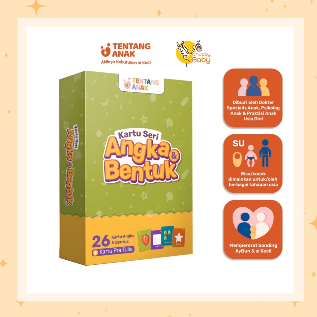 Tentang Anak - Flash Card Angka &amp; Bentuk | Kartu Bergambar