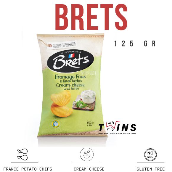 

BRETS (BRET'S) CHIPS CREAM CHEESE HERBS 125 GR