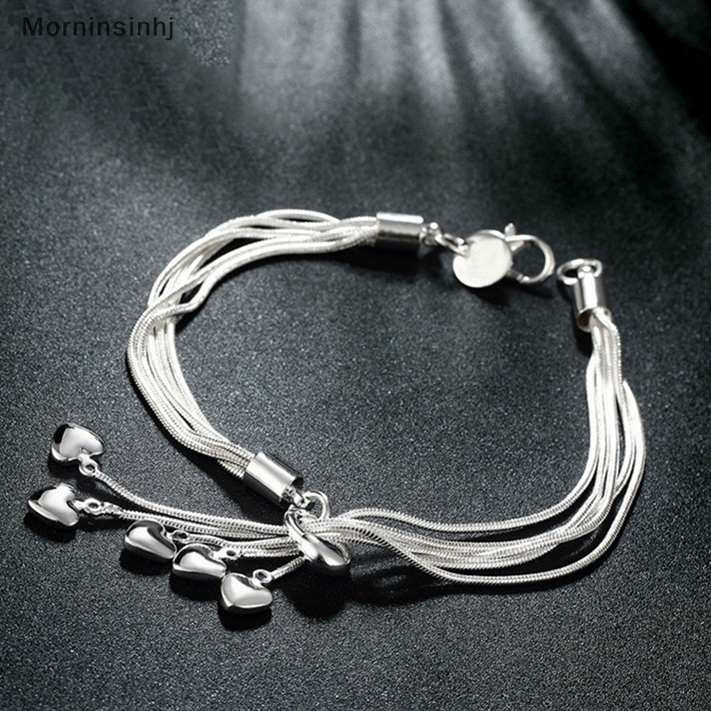 Mornin Wanita Gelang925 Sterling Silver Perhiasan Rantai Ular Wanita Top Quality id