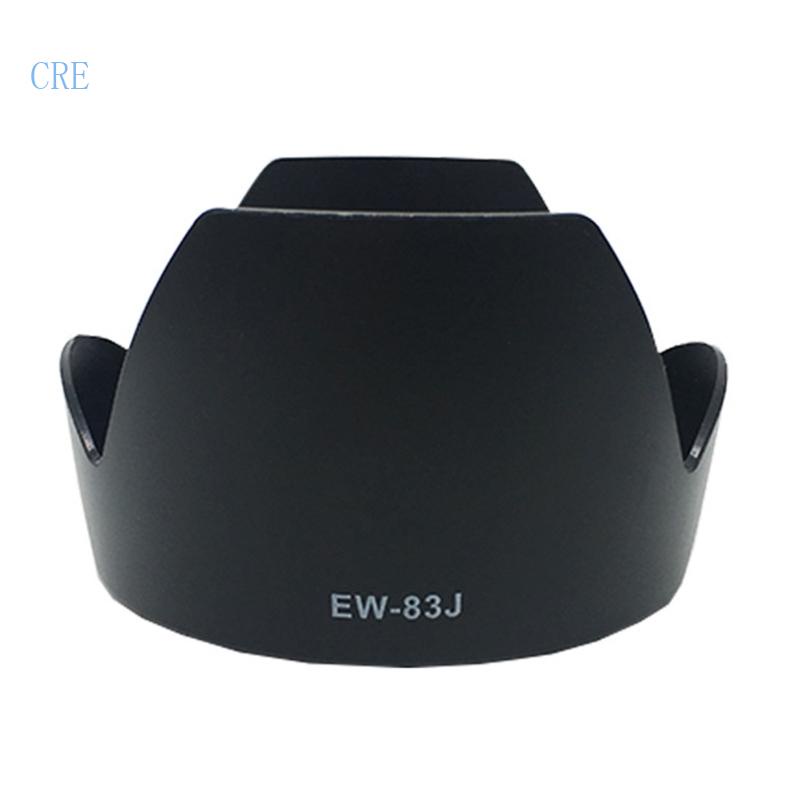 Cre EW-83J Lens Hood Sunshade Cover Untuk EF-S 17-55mm F2 8 ISUSM Lens Replacement Pelindung Lensa Kamera EW83J