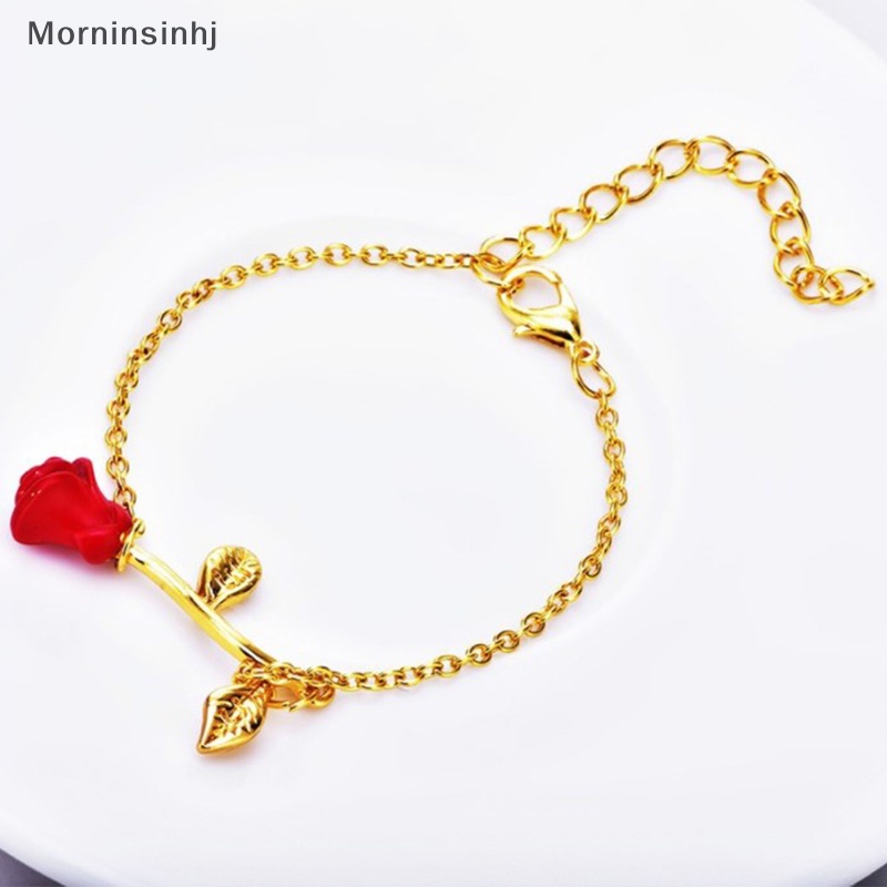 Mornin Wanita Gelang Lasg Bracelet Rose Adjustable Chain Jewelry Electroplag Panjang Untuk Pesta id