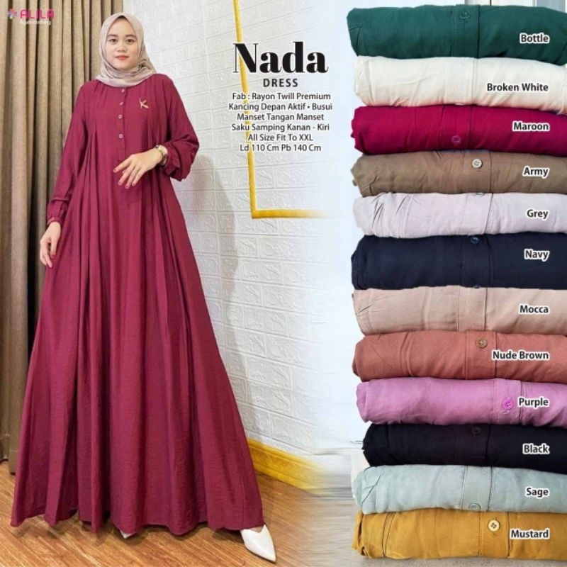 NADA DRESS ORI ALILA | Rayon Twill Premium