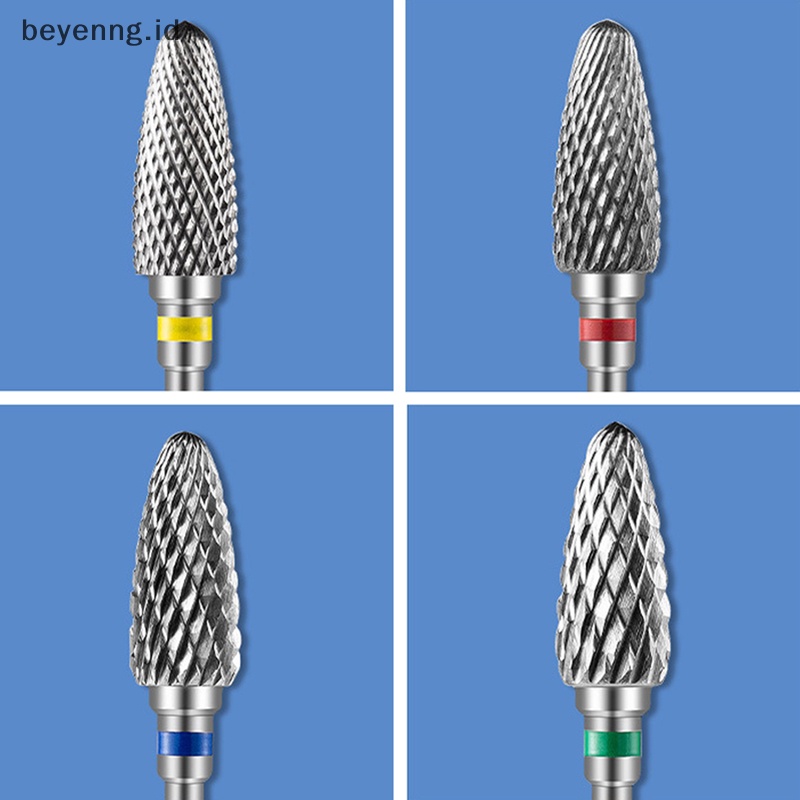 Beyen Carbide Tungsten Nail Drill Bit Manicure Drill Untuk Milling Cutter Kikir Kuku ID