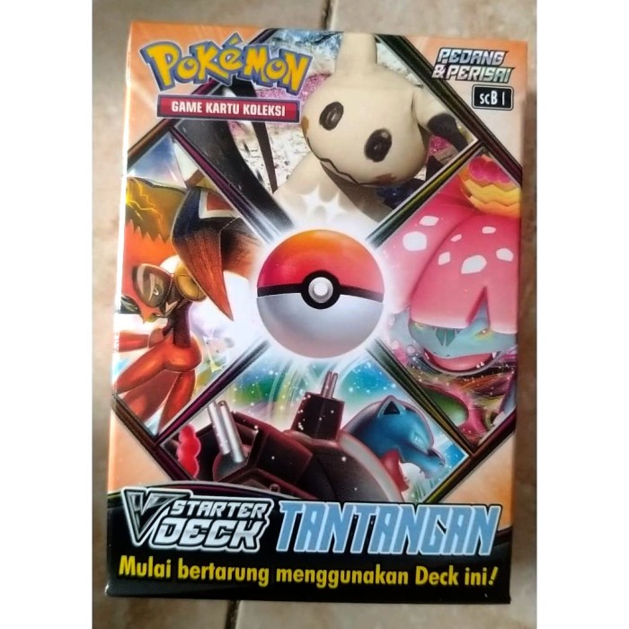 Kartu Pokemon TCG Seri 8 V Starter Deck Tantangan SCB1 Pedang Perisai