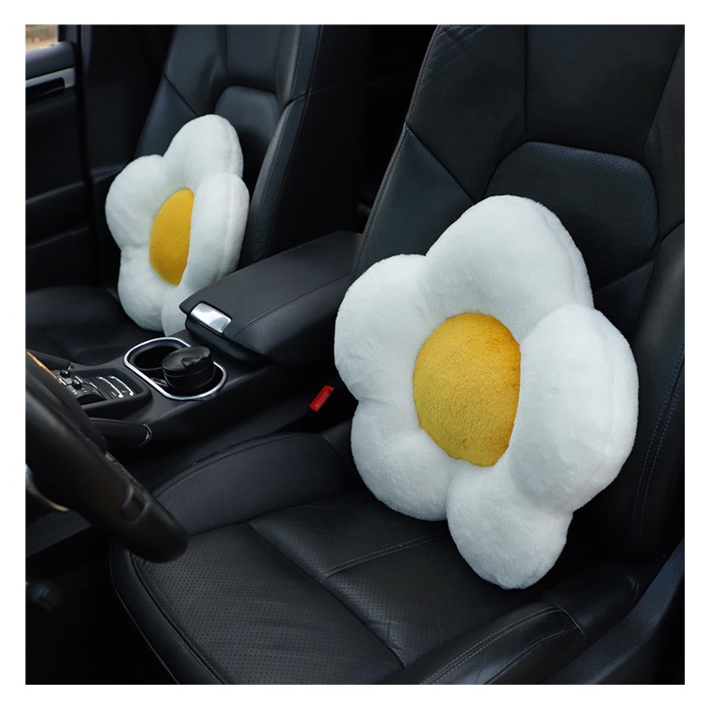 Car cute egg blossom cushion, Bantal Kursi Lucu Kreatif Mobil