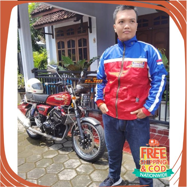 JAKET OOTD KONSER OOTD CAFE/ Jaket Honda HRC Vintage Rothmans Sport Klasik Bahan Premium