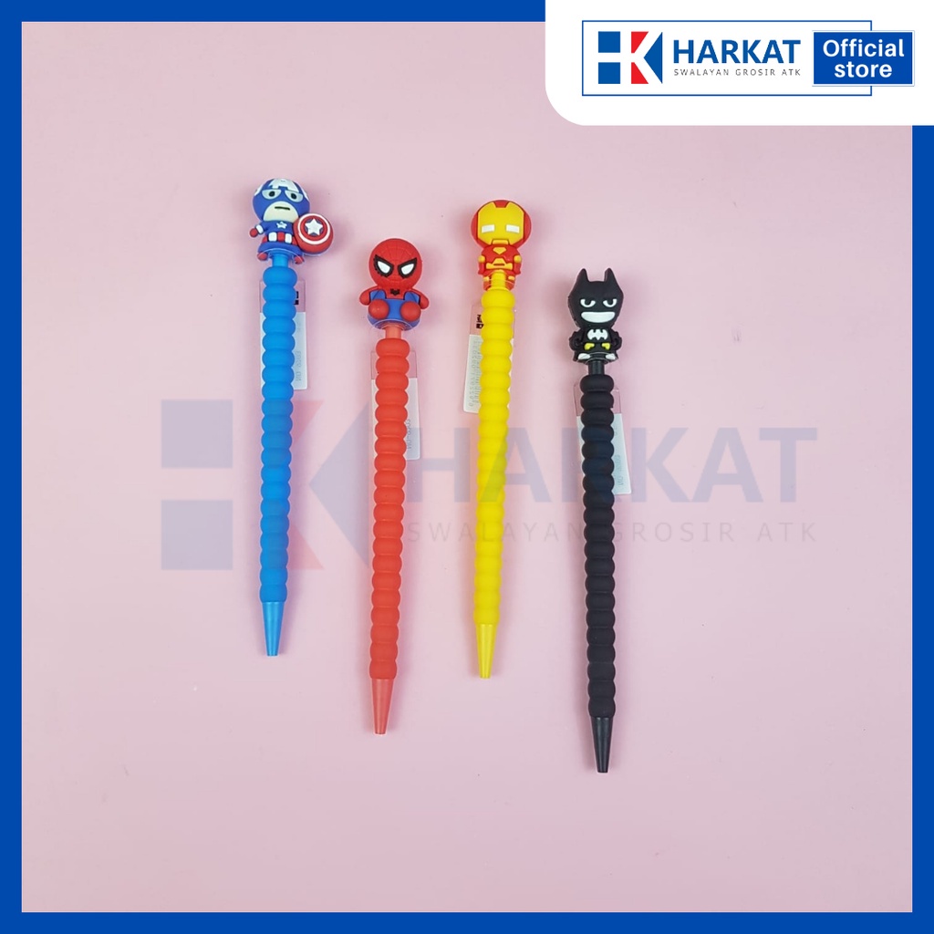 

6PCS Pensil Fancy Motif Karakter Lucu Avangers Viral Pencil Unik Pensil Viral