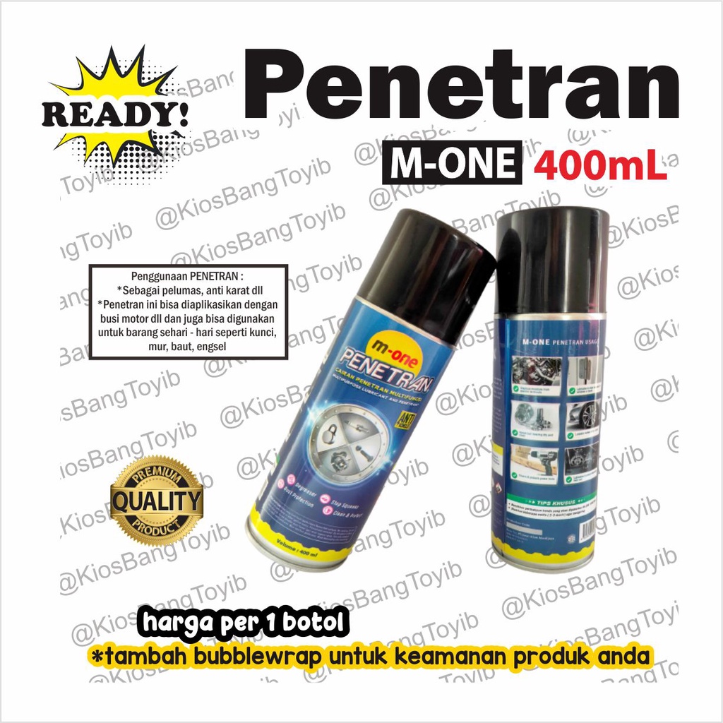 Penetran Oil Cairan Anti Karat / Korslet Listrik 400mL (M-ONE)