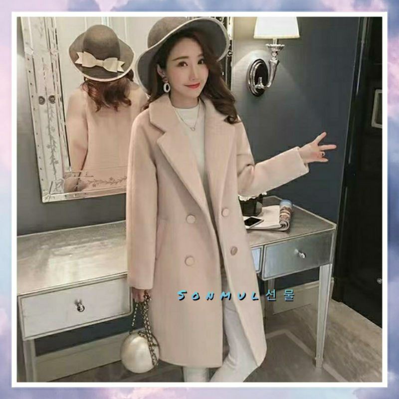 READY INDONESIA OUTER YOONA COAT WOMAN WINTERCOAT SPRING IMPORT MANTEL WANITA MUSIM DINGIN JAKET