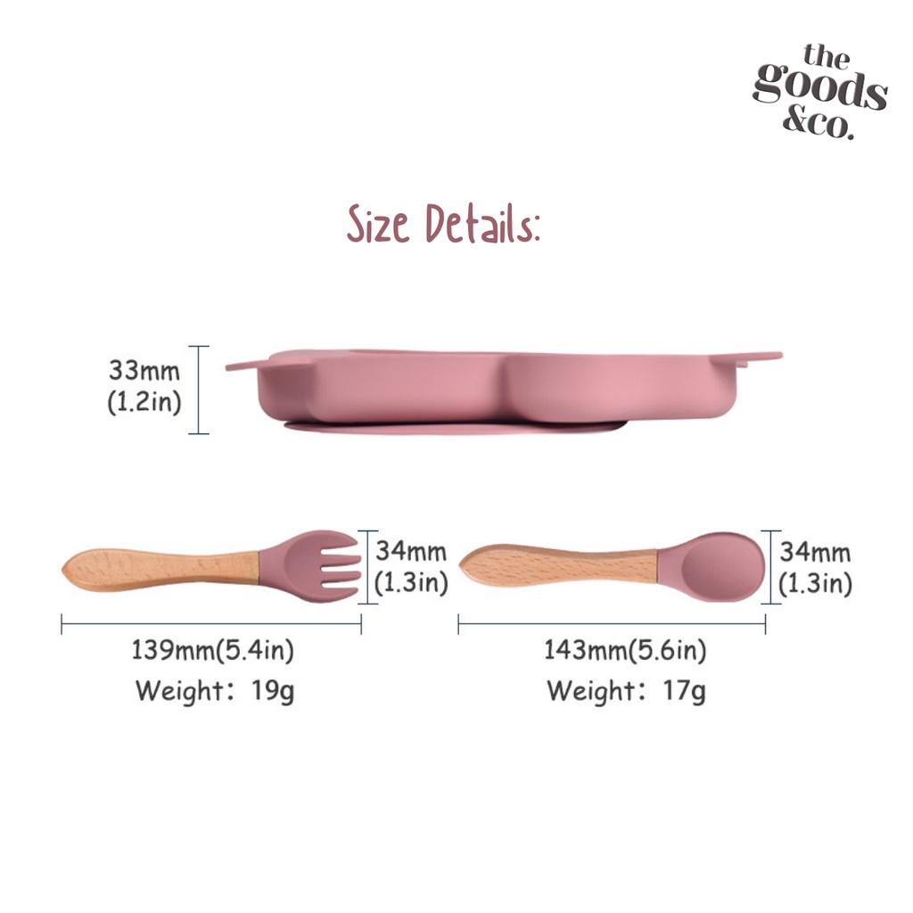 𝐆𝐨𝐨𝐝𝐬𝐂𝐨 11 in 1 Peralatan Makan Bayi Silikon Premium Baby Feeding Set Silicone BPA Free Waterproof MPASI