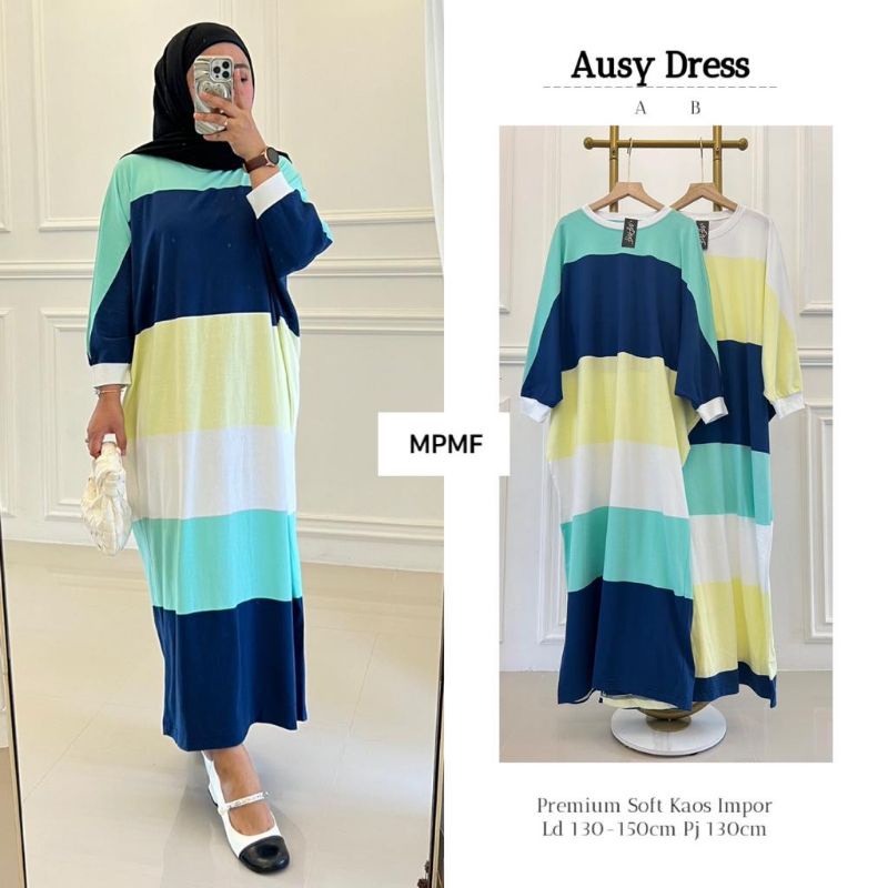 AUSY DRESS ORI MPMF | Ld130-150 Premium Soft Kaos Impor