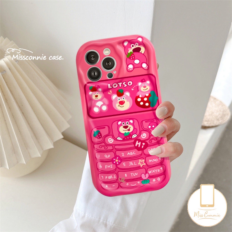 IPHONE Case Pasangan Toy Story Kartun Kompatibel Untuk Iphone11Xr 7Plus 11 14 13 12 Pro MAX XS X Max6 8 6S 7 Plus Se2020 Cute Strawberry Bear Manyo Crocodile Doraemon Phone Button Cover