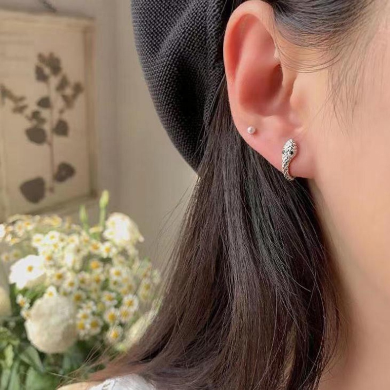 Anting Ular Bahan Alloy Populer Untuk Anak Perempuan