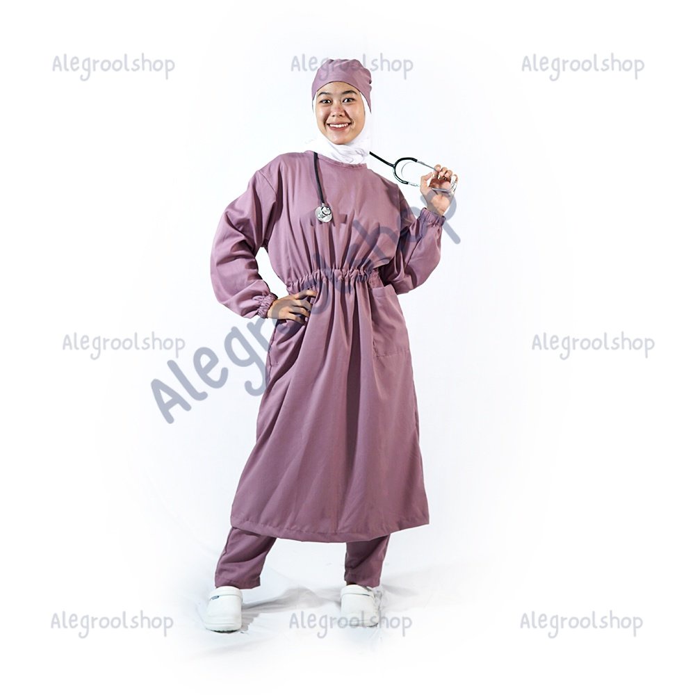 Surgical Gown Katun Jepang Premium 'Model Kerut' Voll.01
