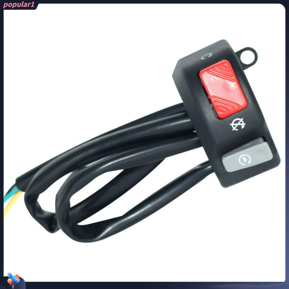POPULAR Saklar Stang Motor Scooter Saklar Start Kill Universal Yang Berguna Stang Refit Saklar Indikator Lampu