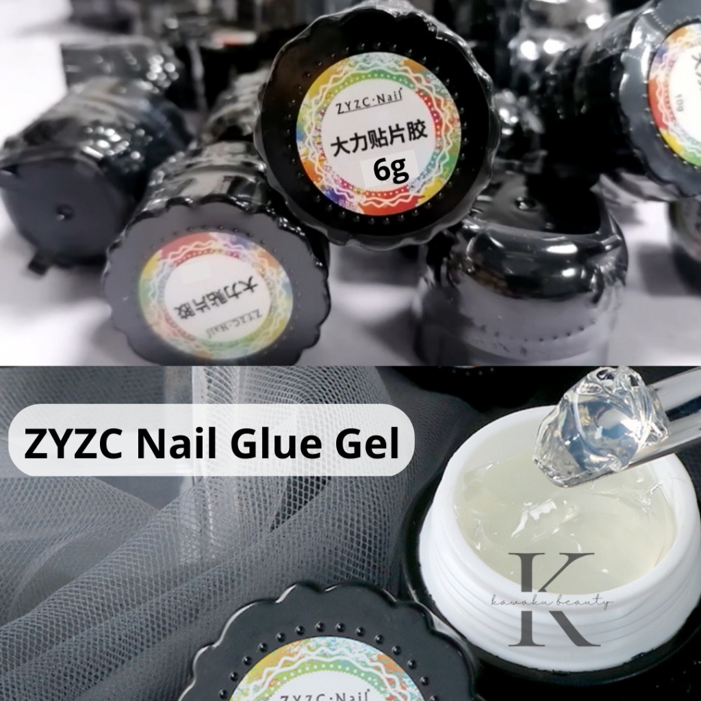 ZYZC NAIL TIP GLUE FOR NAIL EXTENSION 6G/ Nail Gel Glue untuk Kuku Palsu