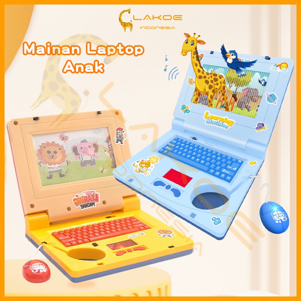 Lakoe Mainan Laptop Anak/Learning Machine Notebook Laptop Mainan Edukasi Anak/Laptop Mainan Mini
