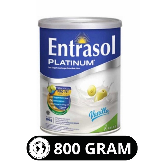 

Susu Entrasol Platinum Rasa Vanilla 800 Gr Gram