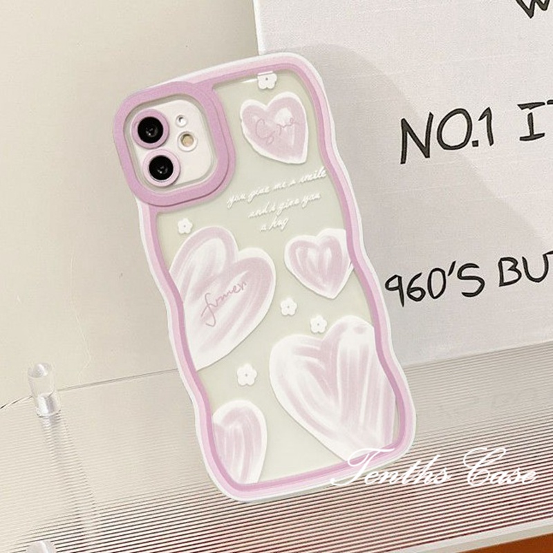 For Samsung S23 S22 S21 S20 Plus S23 S22 S21 S20 Ultra S20 FE S21 FE Note 20Plus Note 20Ultra 3D Wave Edge Love Balloon Phone Case