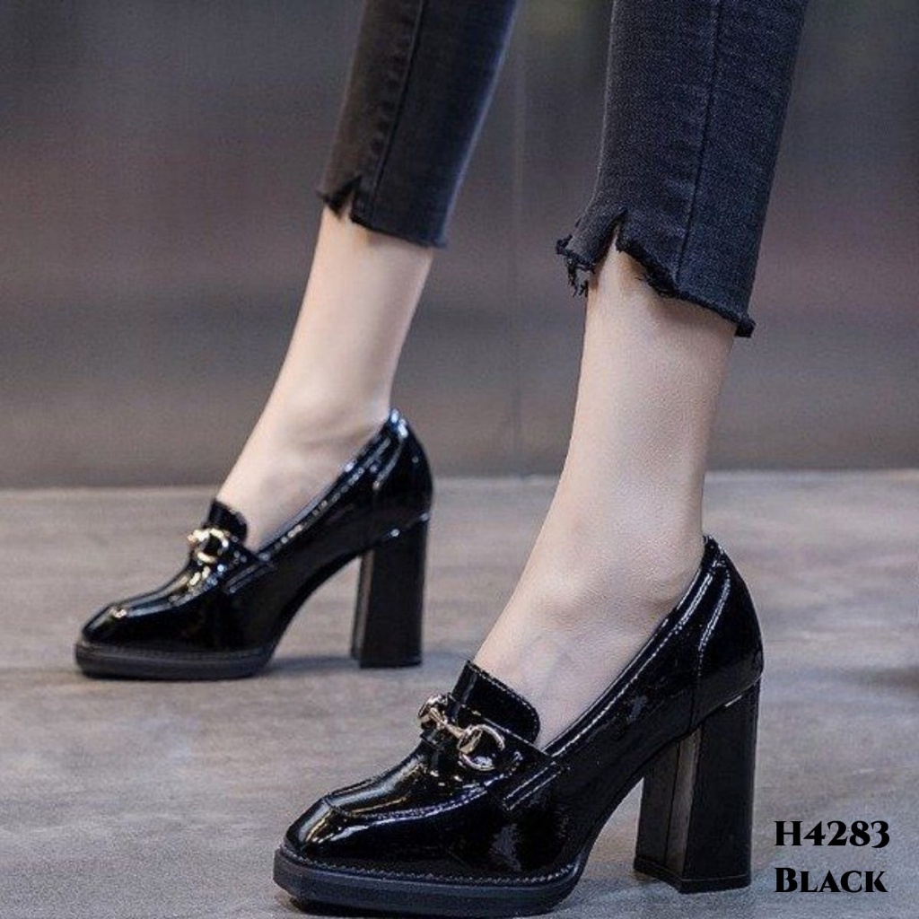 PRF Sepatu Heels Platform Mules Fashion Korea H4283